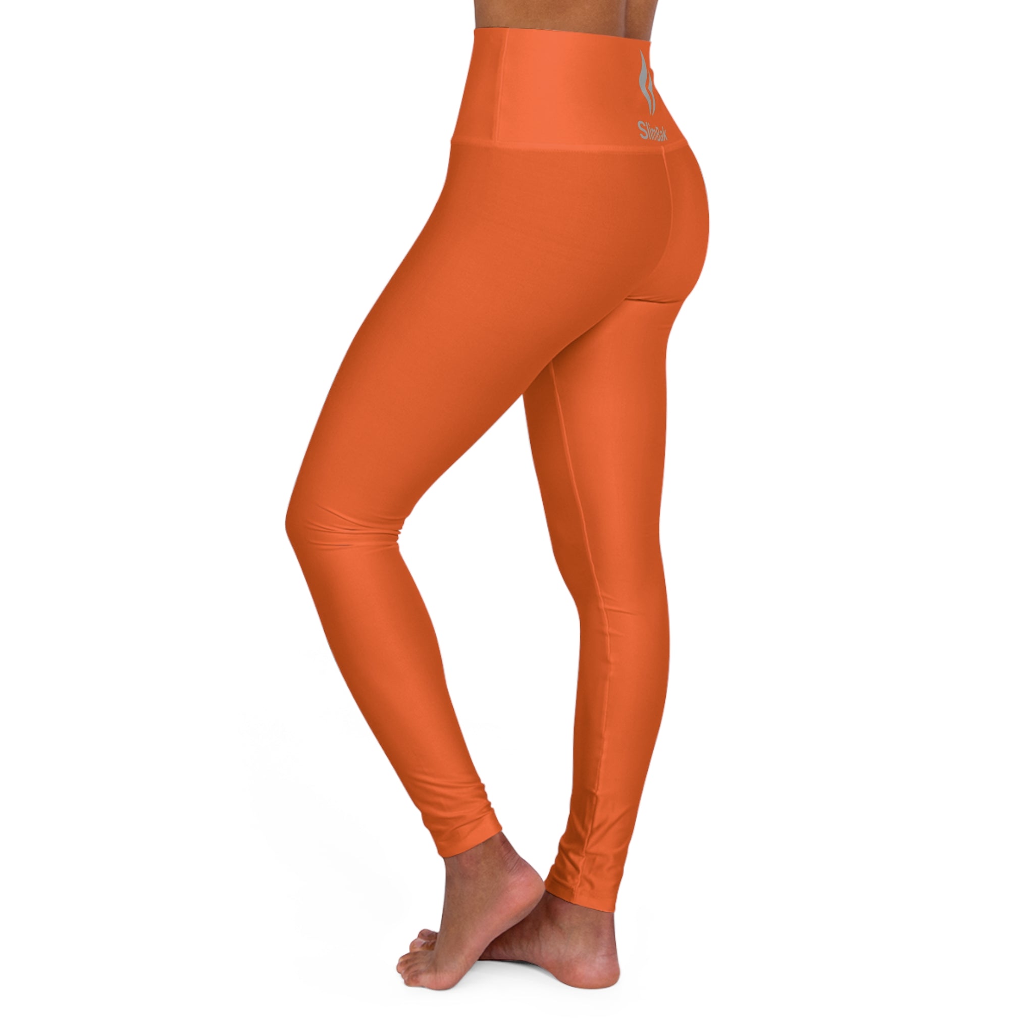 Orange High-Waist Yoga Leggings