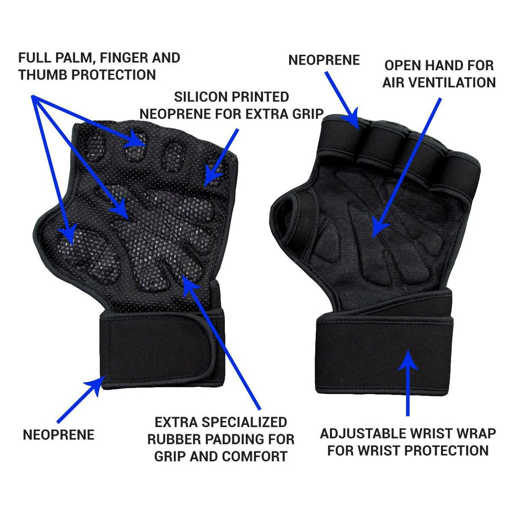 Silicone Anti-Slip Fitness Gloves
